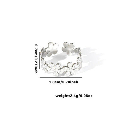 Fashion Personalized New Fishtail Palm Plaid Ring