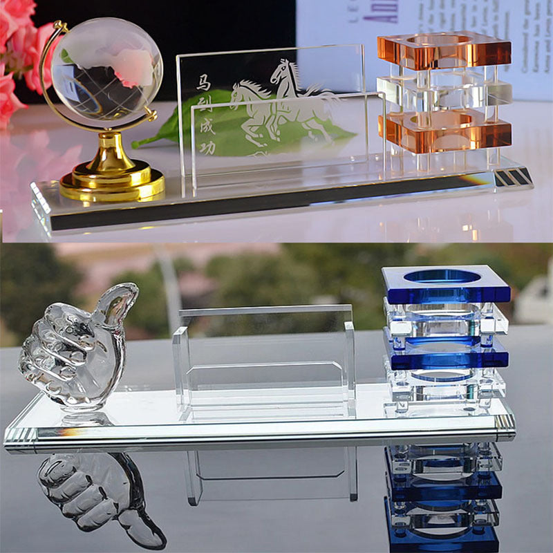 Crystal Gift Office Decoration Pen Holder