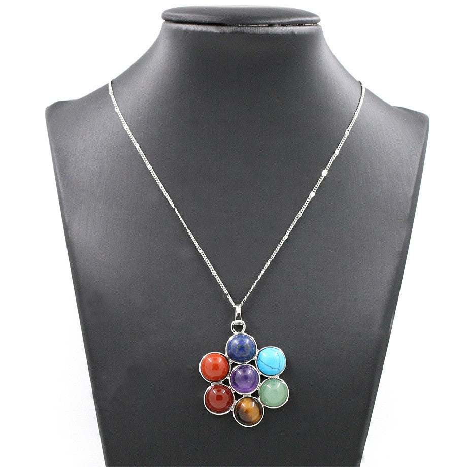 Seven Stars Amethyst Necklace