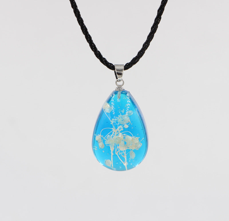 Immortal Flower Time Gemstone Necklace