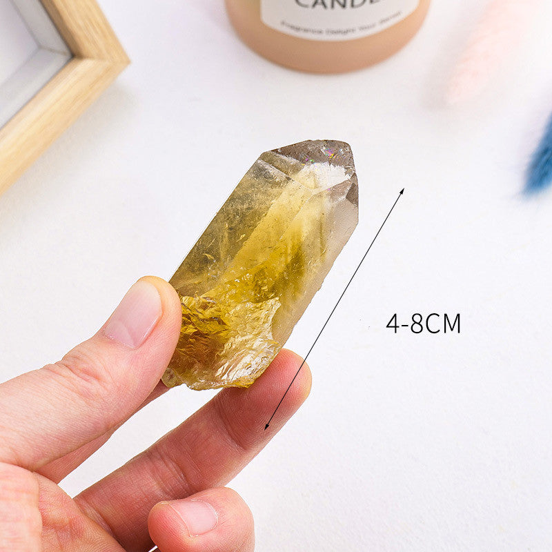 Natural Crystal Stone Tea Yellow Ore Specimen