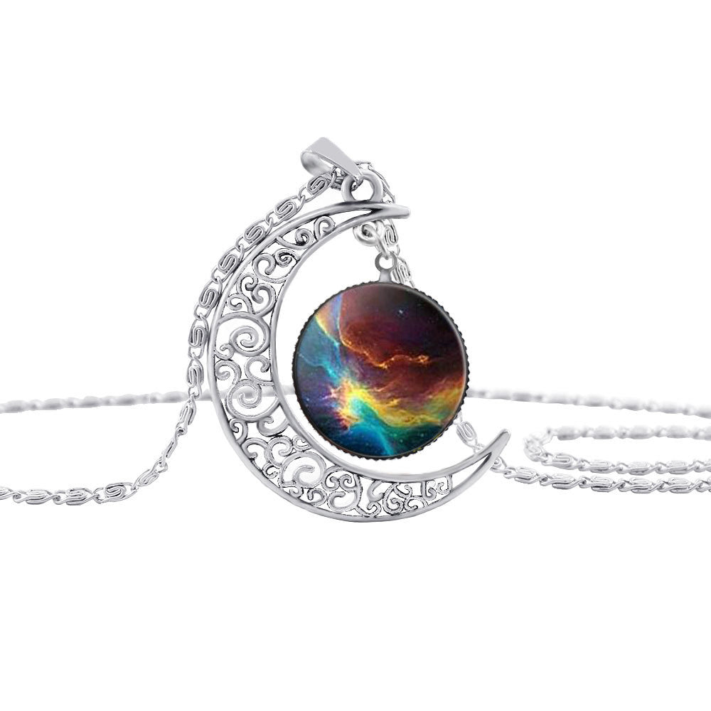 Lady Gemstone Necklace — Elegant Crystal Pendant