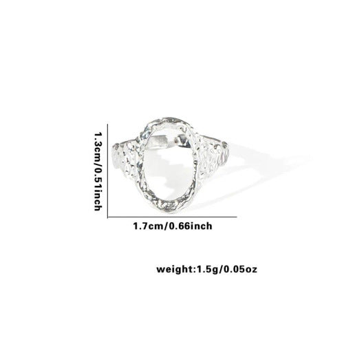Fashion Personalized New Fishtail Palm Plaid Ring