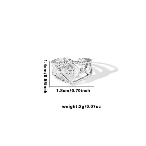 Fashion Personalized New Fishtail Palm Plaid Ring