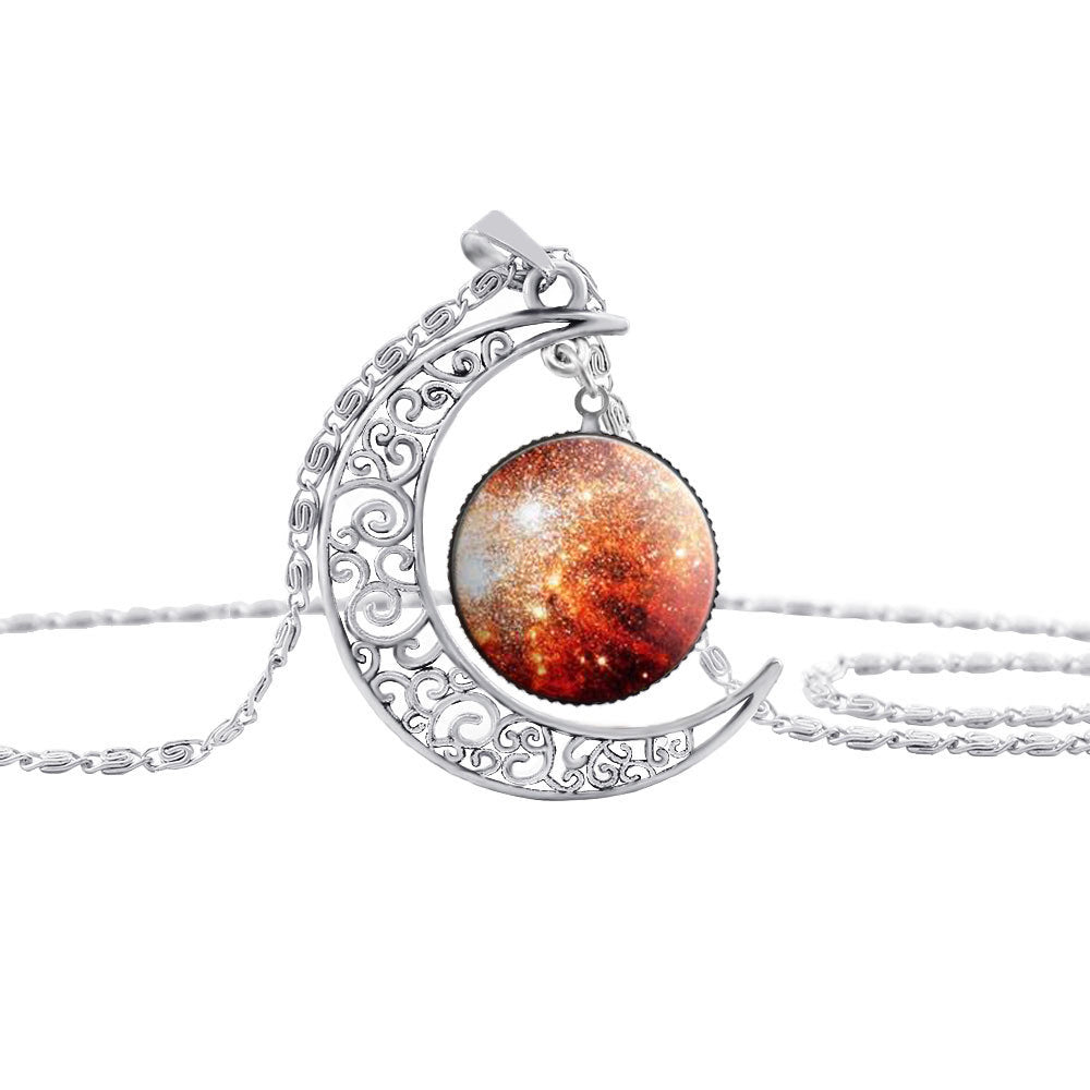 Lady Gemstone Necklace — Elegant Crystal Pendant
