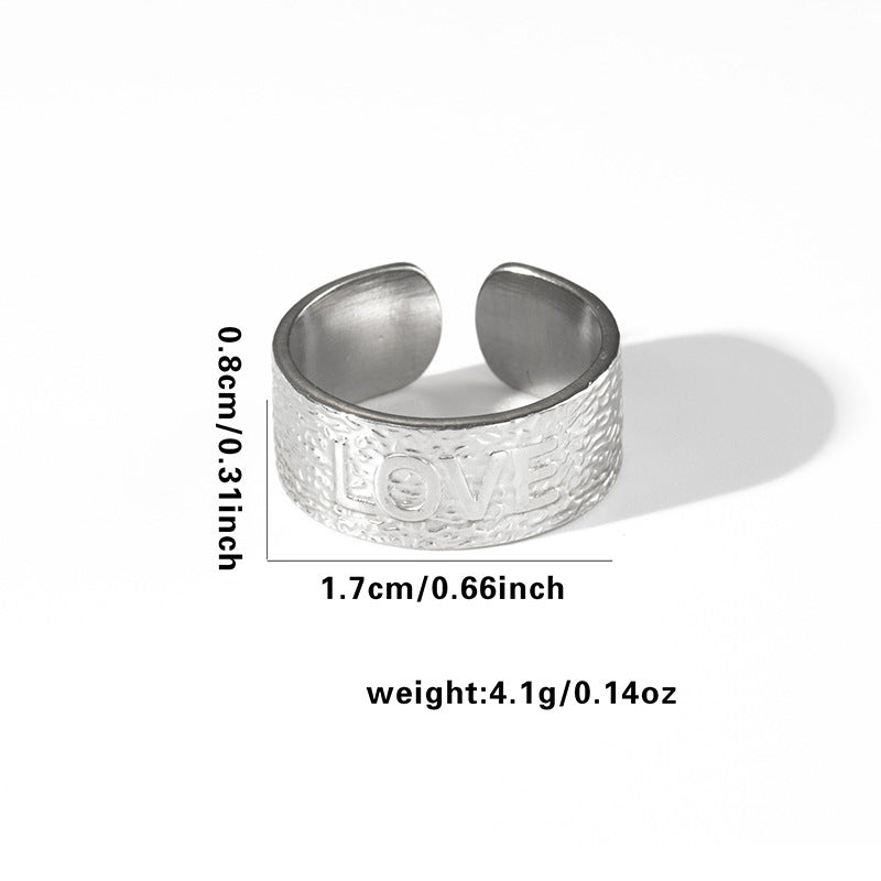 Fashion Personalized New Fishtail Palm Plaid Ring