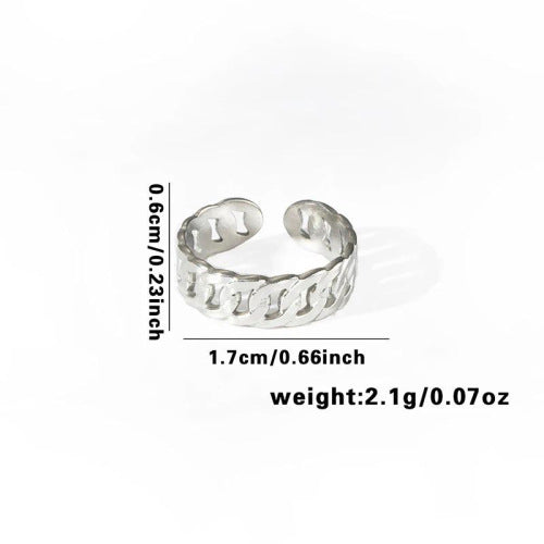 Fashion Personalized New Fishtail Palm Plaid Ring