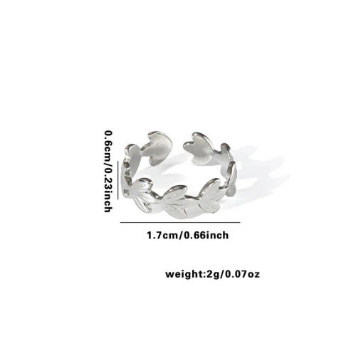 Fashion Personalized New Fishtail Palm Plaid Ring