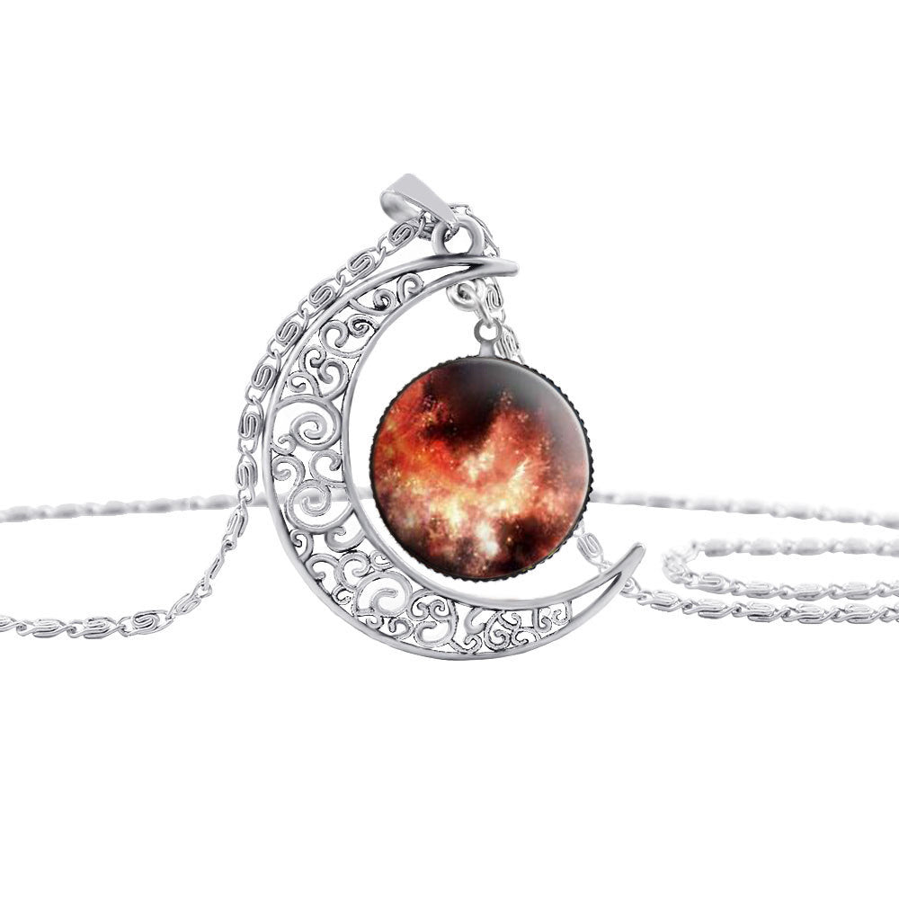Lady Gemstone Necklace — Elegant Crystal Pendant