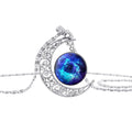 Lady Gemstone Necklace — Elegant Crystal Pendant