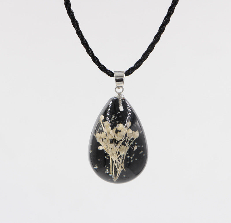 Immortal Flower Time Gemstone Necklace