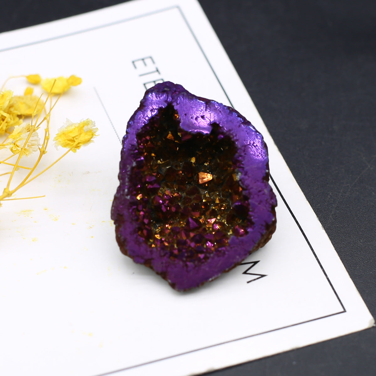 Natural Agate Cornucopia Energy Gem Specimen Display Ornaments