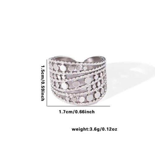 Fashion Personalized New Fishtail Palm Plaid Ring