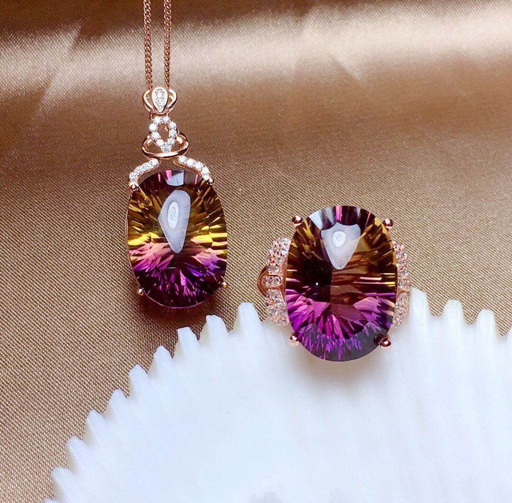 Natural Amethyst Crystal Set – Healing & Décor