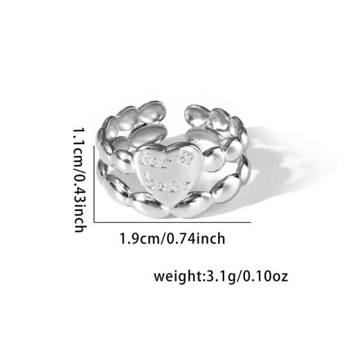 Fashion Personalized New Fishtail Palm Plaid Ring