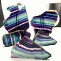 Natural Fluorite Rough Stone Ornaments Sliced Crystal