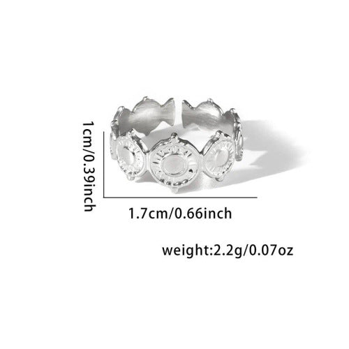 Fashion Personalized New Fishtail Palm Plaid Ring