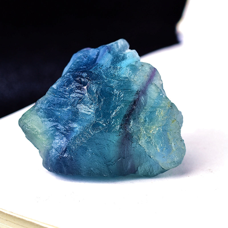 Natural Blue Fluorite Crystal Gravel Ornaments