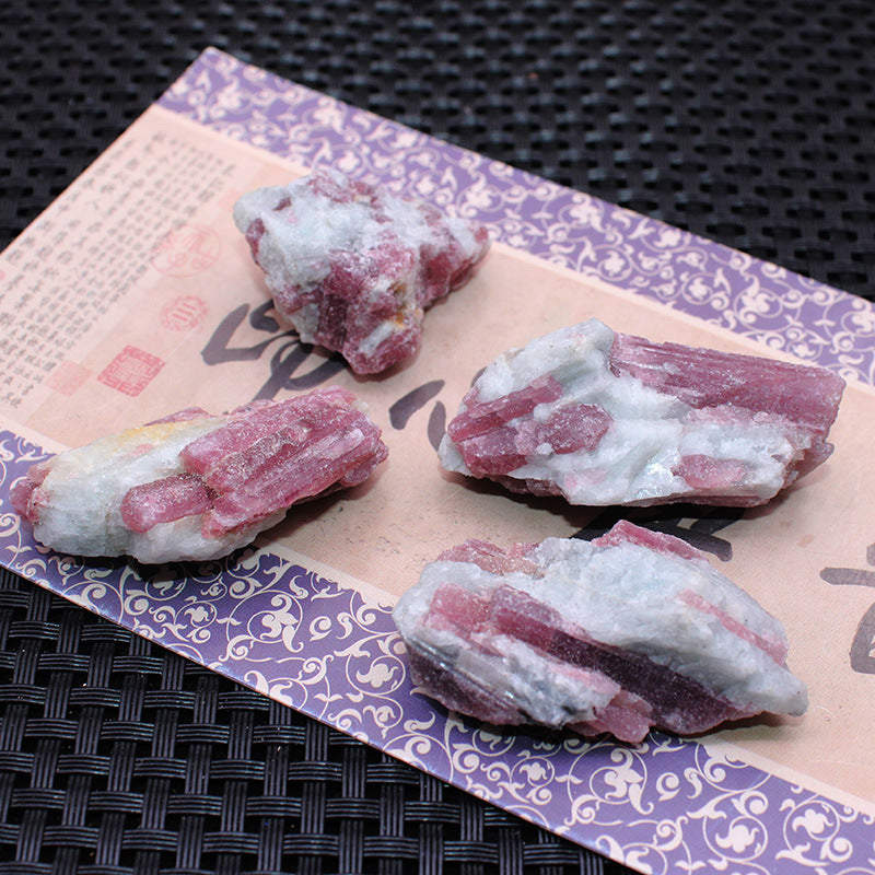 Crystal Ore Natural Rubellite Ornament Specimen