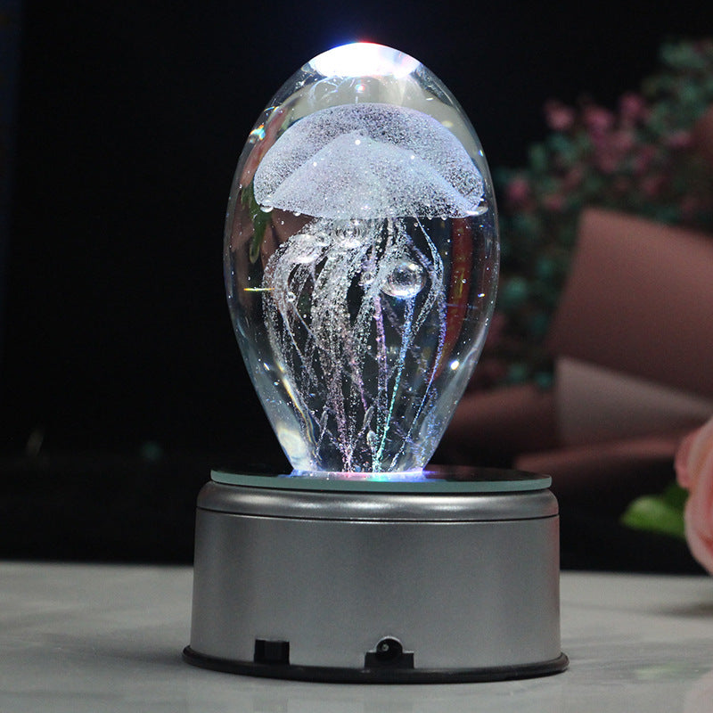 Romantic Jellyfish Music Box — Creative Gift & Home Decoration