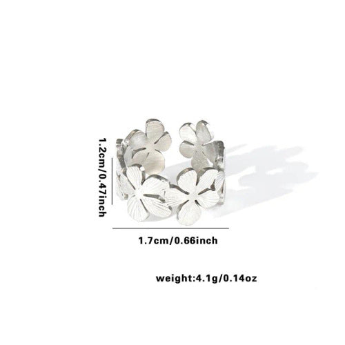 Fashion Personalized New Fishtail Palm Plaid Ring