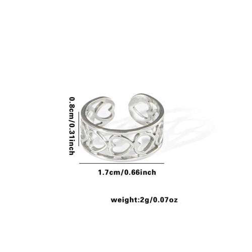 Fashion Personalized New Fishtail Palm Plaid Ring