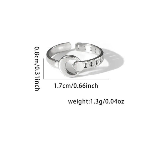 Fashion Personalized New Fishtail Palm Plaid Ring