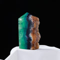 Irregular Thin Ornaments Decorated With Slices Of Natural Fluorite