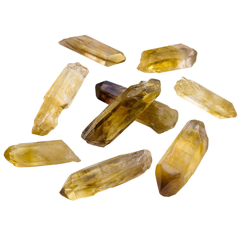 Natural Crystal Stone Tea Yellow Ore Specimen