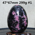 Natural Crystal Plum Tourmaline Stone Egg Ore Specimen Ornaments