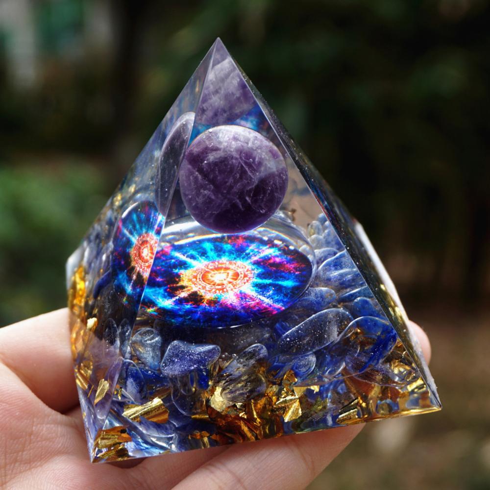 6cm Crystal Ball Pyramid – Healing Energy Home Décor