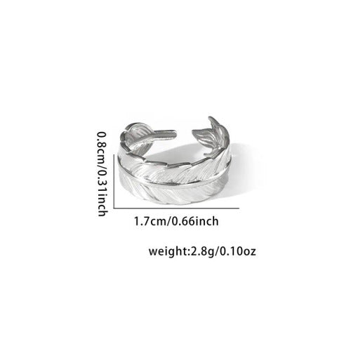 Fashion Personalized New Fishtail Palm Plaid Ring