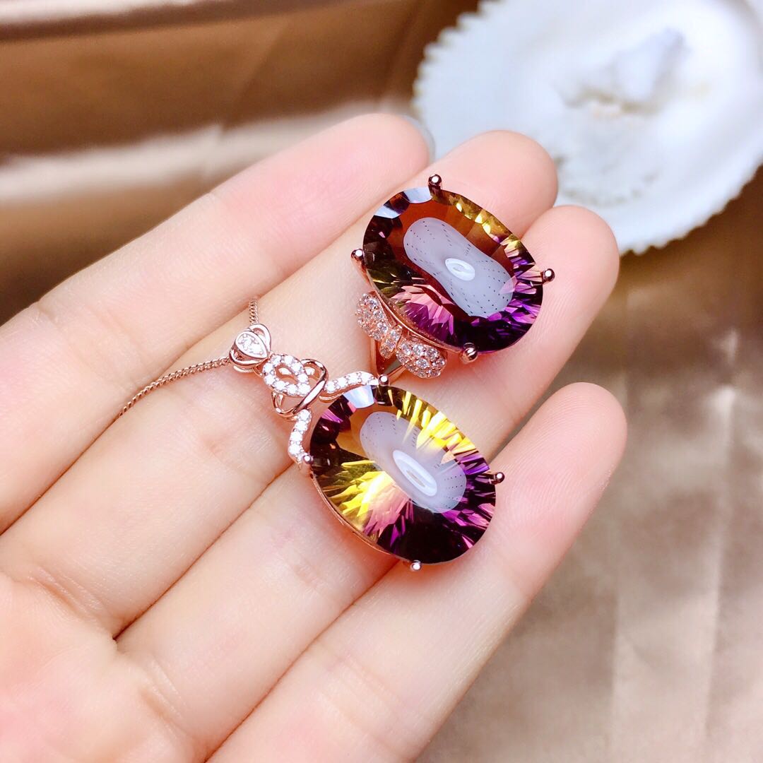 Natural Amethyst Crystal Set – Healing & Décor