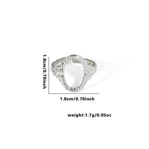 Fashion Personalized New Fishtail Palm Plaid Ring
