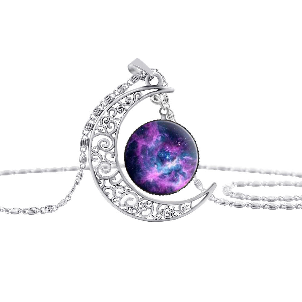 Lady Gemstone Necklace — Elegant Crystal Pendant