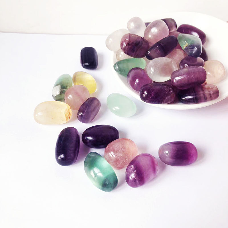 Natural Crystal Rainbow Fluorite Polishing And Polishing