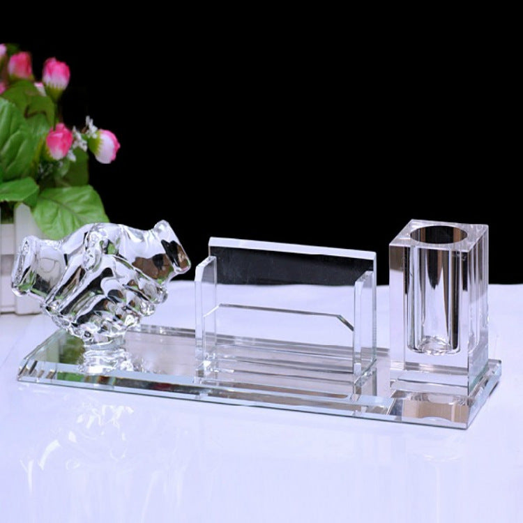 Crystal Gift Office Decoration Pen Holder