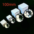 Clear Crystal Diamond Ornament – Polished Glass Decor