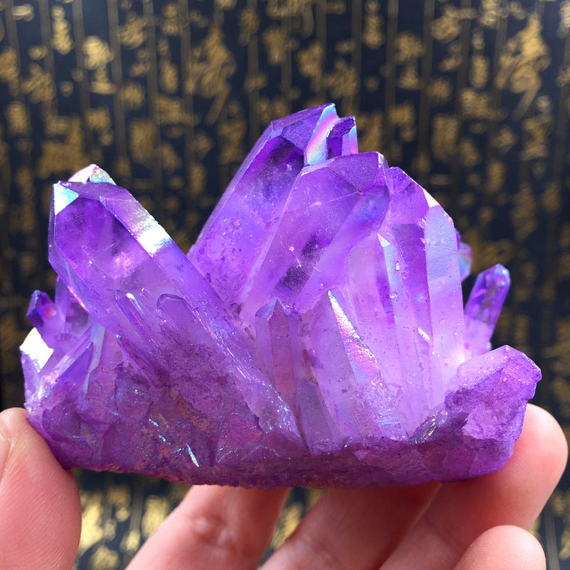 Amethyst Cluster Cornucopia Ornament Degaussing