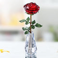 Household Fashion Glass Crystal Rose Gift