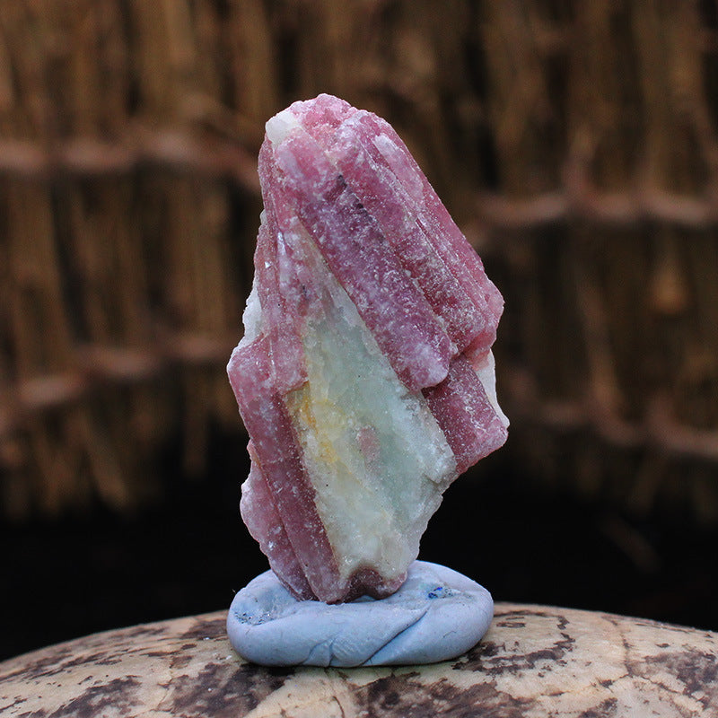 Crystal Ore Natural Rubellite Ornament Specimen
