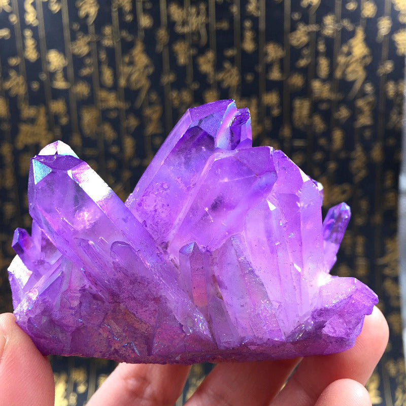Amethyst Cluster Cornucopia Ornament Degaussing