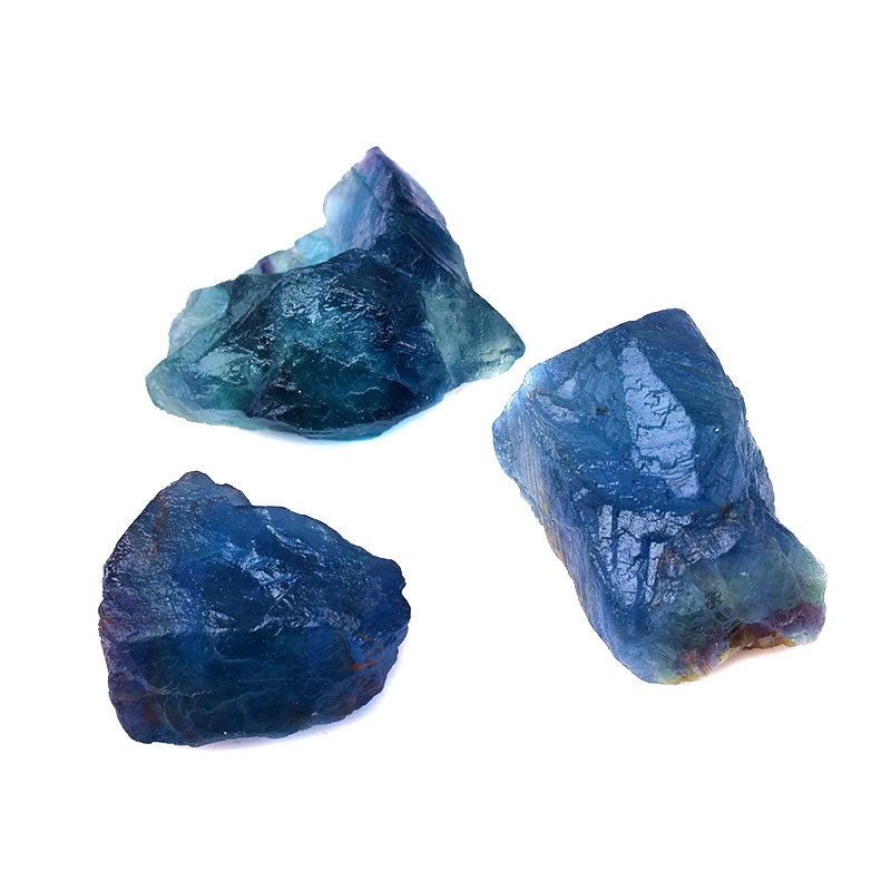 Natural Blue Fluorite Crystal Gravel Ornaments