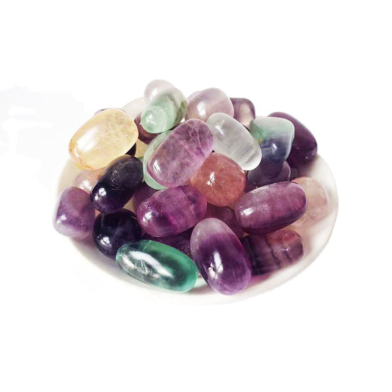 Natural Crystal Rainbow Fluorite Polishing And Polishing