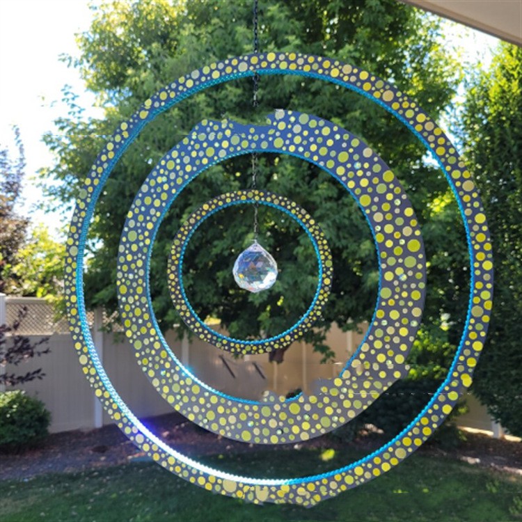 Sun Catcher Iron Hanger Garden Courtyard Decoration