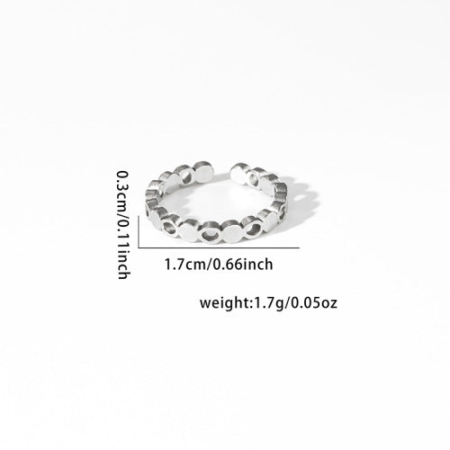 Fashion Personalized New Fishtail Palm Plaid Ring