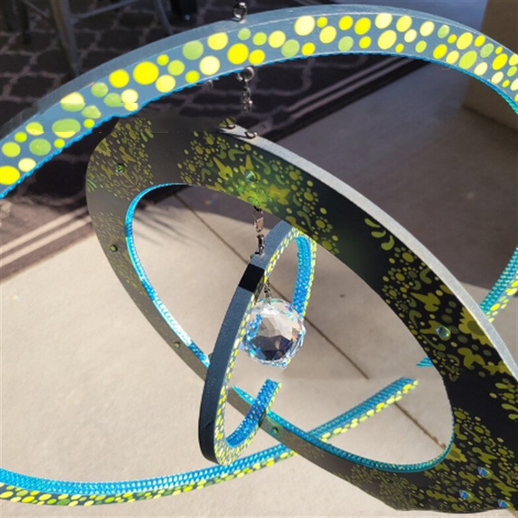 Sun Catcher Iron Hanger Garden Courtyard Decoration