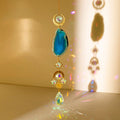 Natural Colorful Agate Slices Sun Catcher Pendant