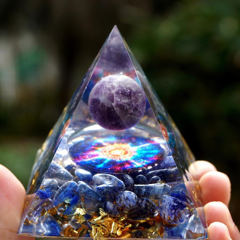 6cm Crystal Ball Pyramid – Healing Energy Home Décor
