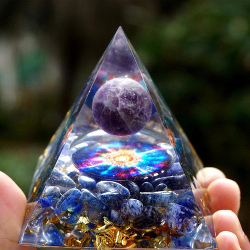 6cm Crystal Ball Pyramid – Healing Energy Home Décor